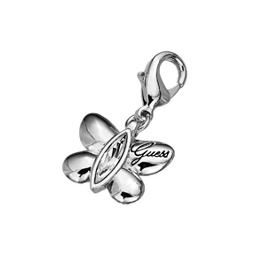 GUESS Charm Faux Zircons | Silver Stainless Steel UBC11204