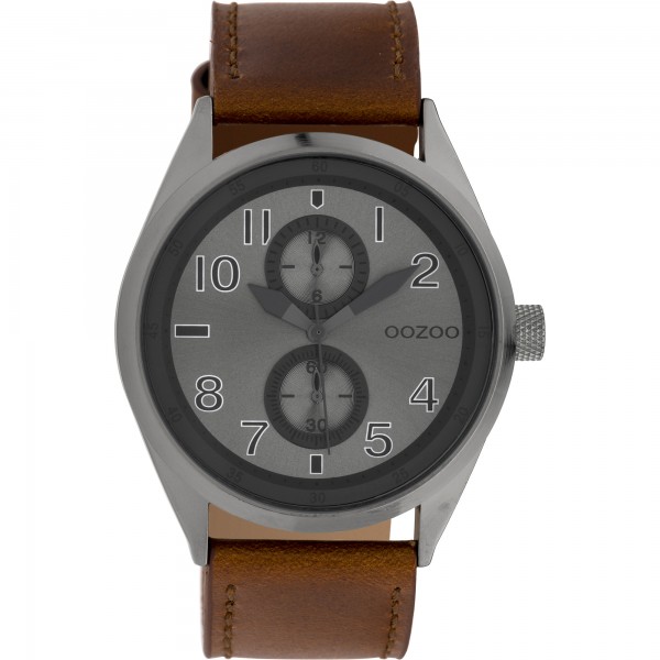 OOZOO Timepieces C10028 Brown Leather Strap