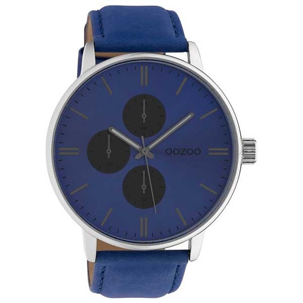 OOZOO Timepieces C10310 Blue Leather Strap