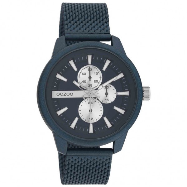 OOZOO Timepieces C11018 Blue Metallic Bracelet