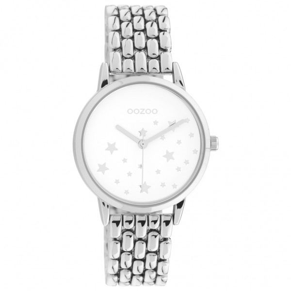 OOZOO Timepieces C11025 Silver Stainless Steel Bracelet