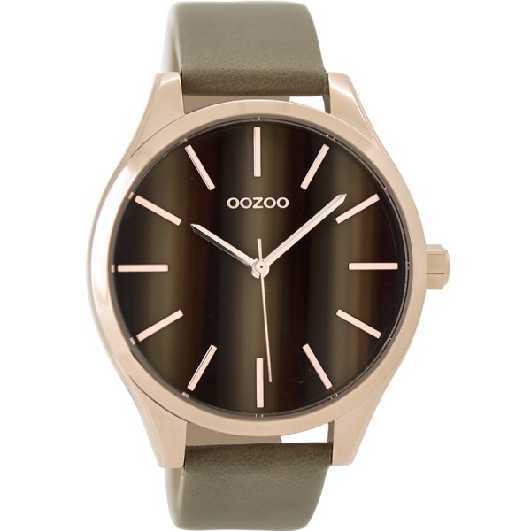 OOZOO Timepieces C9501 Brown Leather Strap