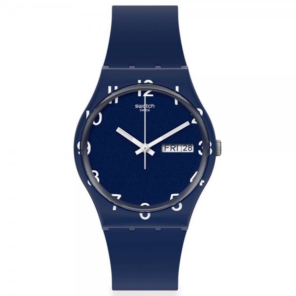 SWATCH Over Blue GN726 Blue Silicone Strap
