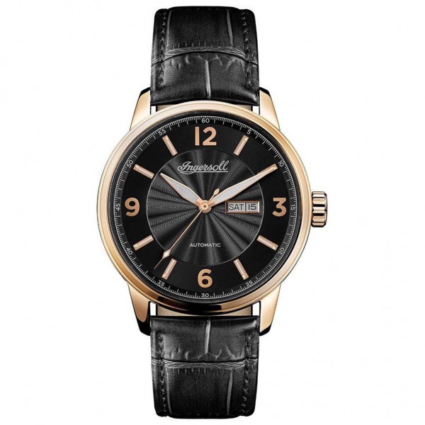 INGERSOLL The Regent  Automatic I00203 Black Leather Strap