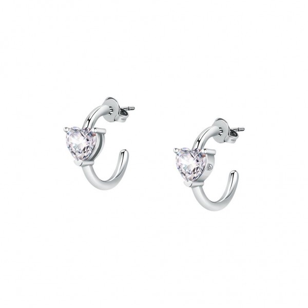 CHIARA FERRAGNI Earring Diamond Heart Crystals | Silver Metal J19AUV31