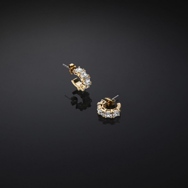 CHIARA FERRAGNI Earring Classic Crystals | Gold Metal J19AVJ26