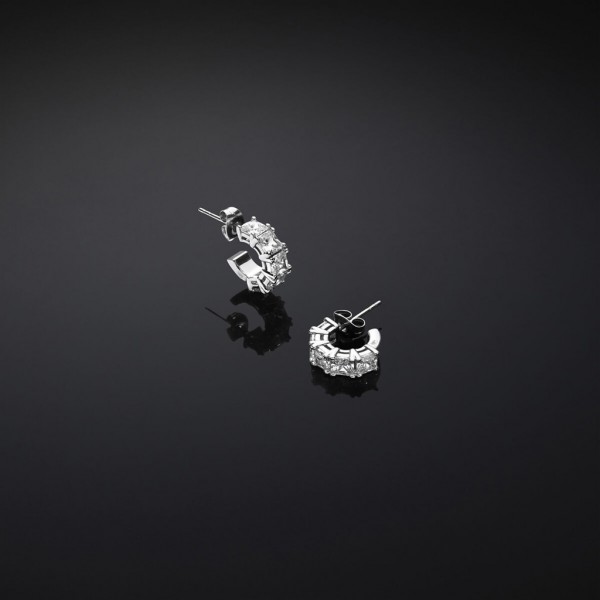 CHIARA FERRAGNI Earring Classic Crystals | Silver Metal J19AVJ27