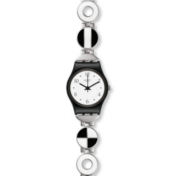 SWATCH Blackiniere LB185G Silver Stainless Steel Bracelet