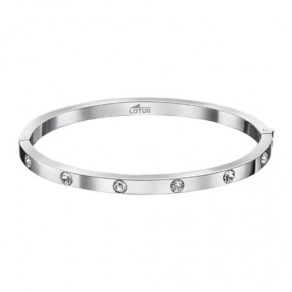 LOTUS Style Bracelet Crystals | Silver Stainless Steel LS1846-2/1