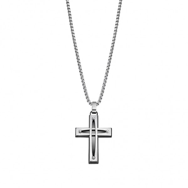 LOTUS Style Cross | Silver Stainless Steel LS2276-1/1