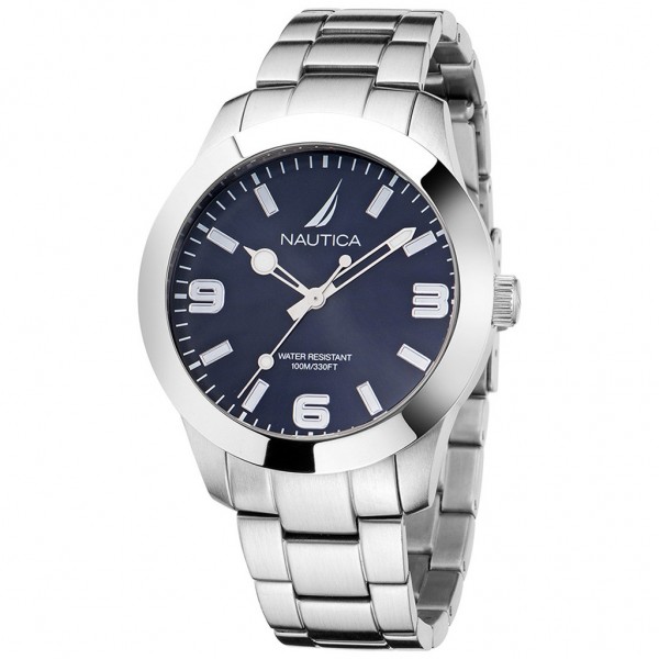 NAUTICA Pacific Beach NAPPBF201 Silver Stainless Steel Bracelet