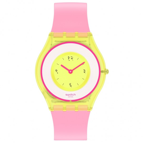 SWATCH India Rose 01 SS08Z101 Bioceramic Case-Pink Silicone Strap