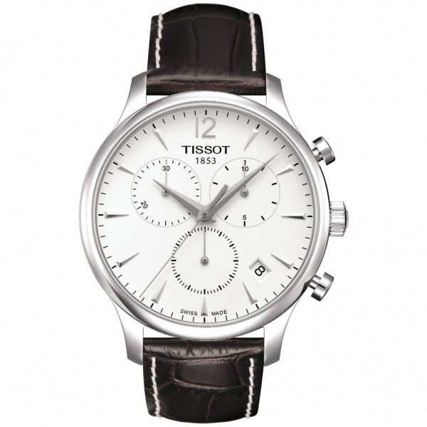 TISSOT T-Classic Tradition Chrono Brown Leather Strap T0636171603700