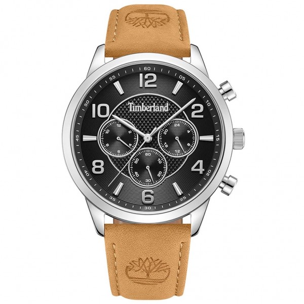 TIMBERLAND Managate TDWGF0042102 Dual Time Tampa Leather Strap